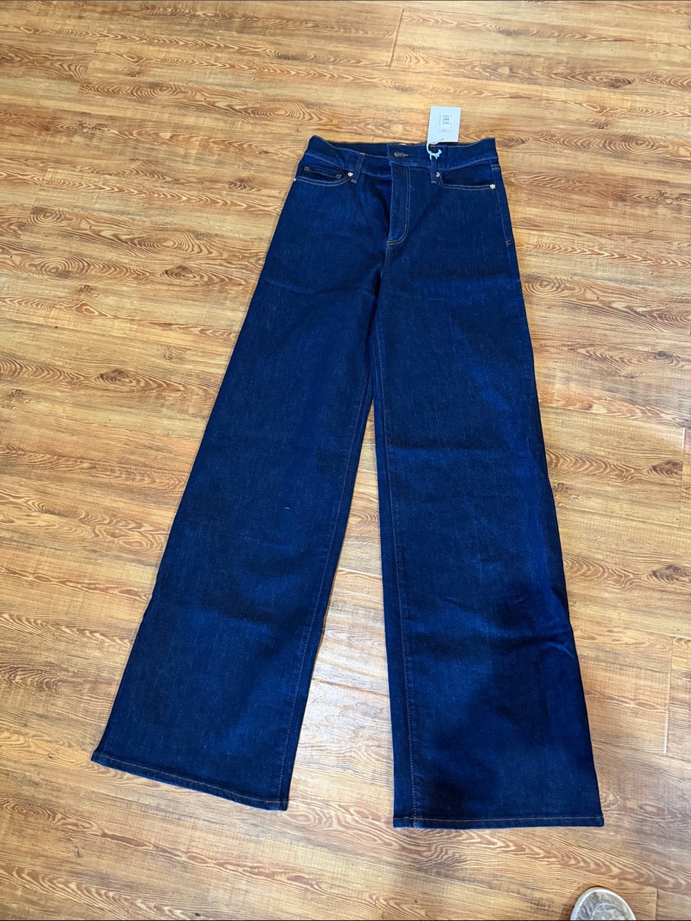 Frame Denim Wide-Leg Jeans in Deep Indigo